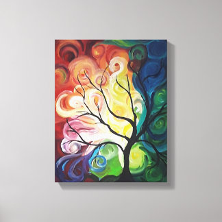 Pintura de arcoiris en lienzo impresa por JPDenyer