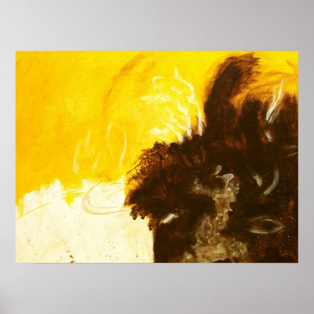 Pintura de arte abstracto gotas salpicaduras amari (Frente)