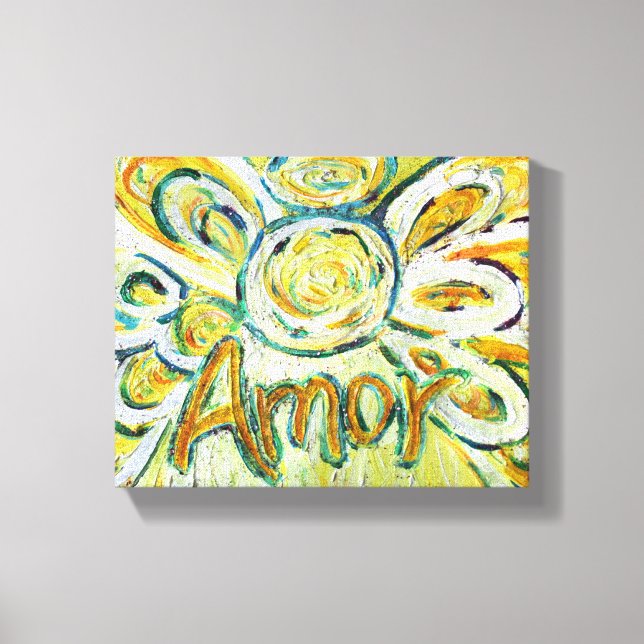 Pintura de arte de Amor Angel Word (Anverso)