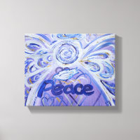 Pintura de arte de la palabra "Ángel de la paz"