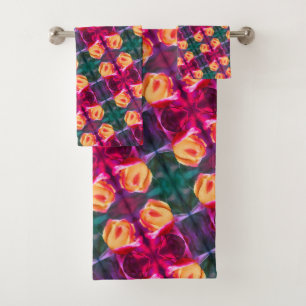 Pintura de arte de las flores amarillas de Rosebud
