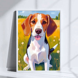 Pintura de Arte de Perro Beagle