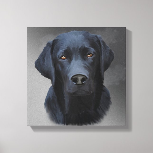 Pintura de arte de retrato de perro de Labrador ne (Anverso)
