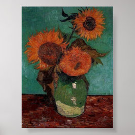 Pintura de arte de Vincent Van Gogh 3 Sunflowers