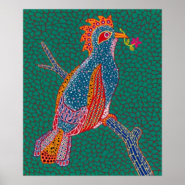 pintura de arte de Yayoi Kusama (Frente)