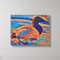 Pintura de arte del pato de la espalda de un capri
