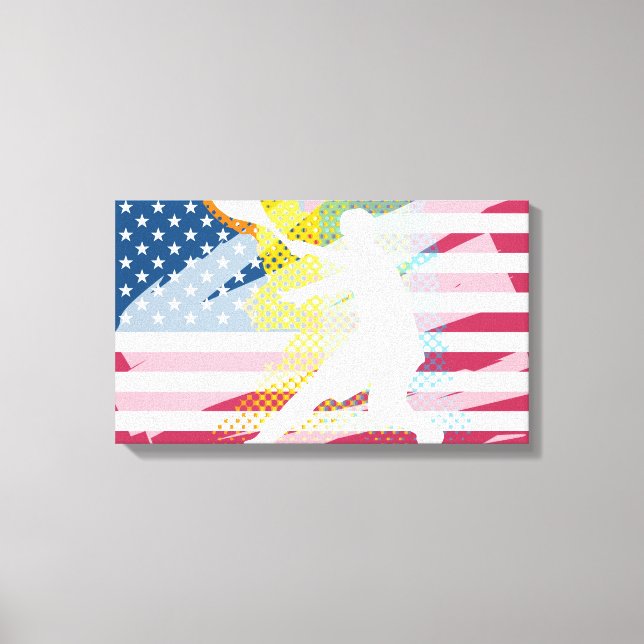 Pintura de arte del tenis sobre lienzo (Anverso)