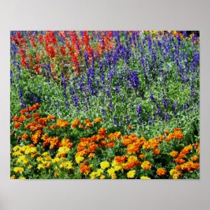 Pintura de arte digital en el jardín de flores