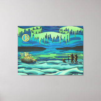 Pintura de arte nativa Impresión Inuit Amor Dibujo