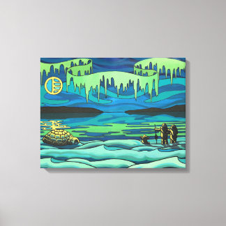 Pintura de arte nativa Impresión Inuit Amor Dibujo
