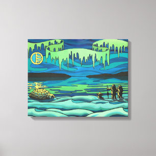 Pintura de arte nativa Impresión Inuit Amor Dibujo