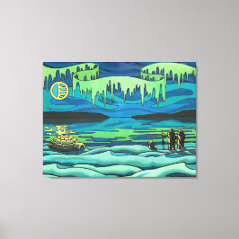 Pintura de arte nativa Impresión Inuit Amor Dibujo