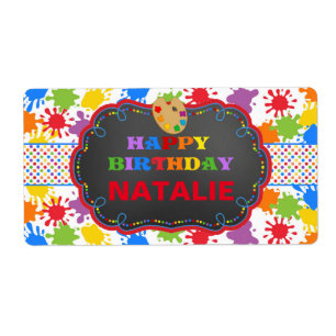 Pintura de arte personalizada Etiqueta de botella 