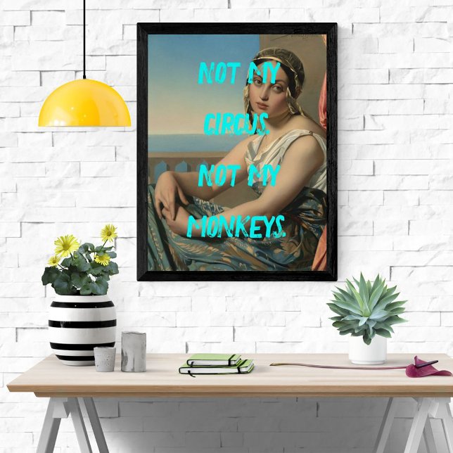 Pintura de arte pop no es mi Poster elegante de ci (Subido por el creador)