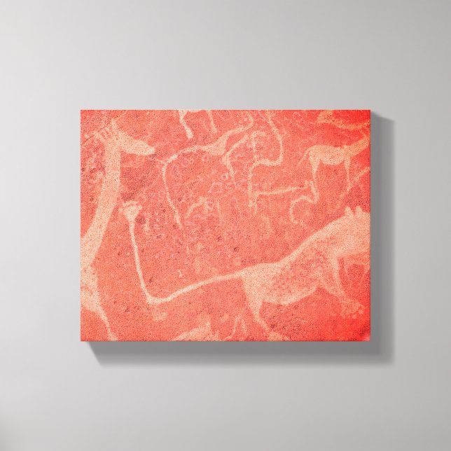 Pintura de arte rock de Namibia África (Anverso)