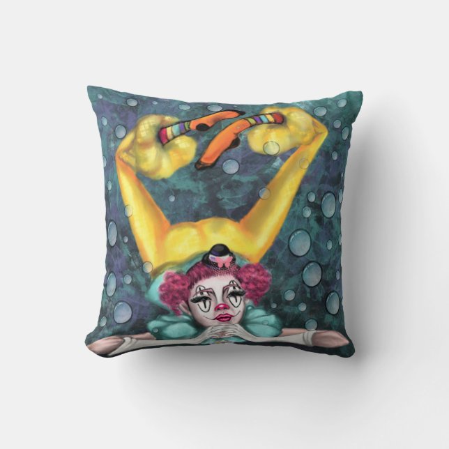 Pintura de artistas de circo de Cojín decorativo d (Anverso)