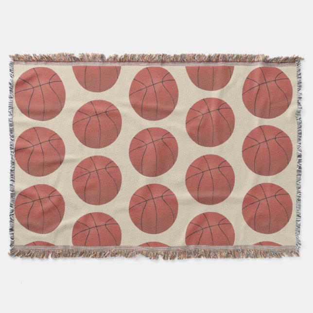 Pintura de Baloncesto arroja mantas (Anverso)