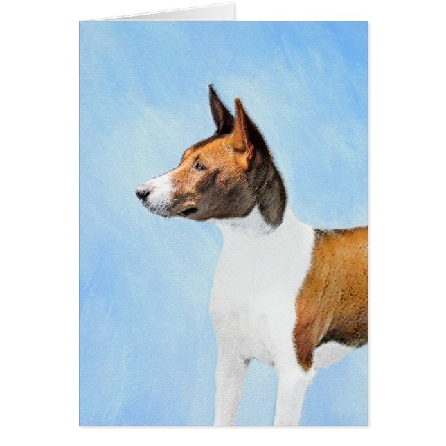 Pintura de Basenji - Arte original muy bonito (Frente)