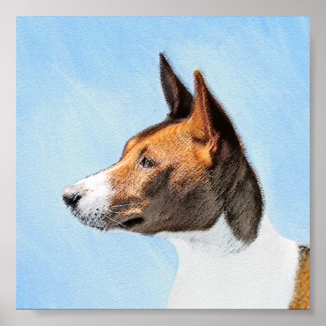 Pintura de Basenji - Arte original muy bonito (Frente)