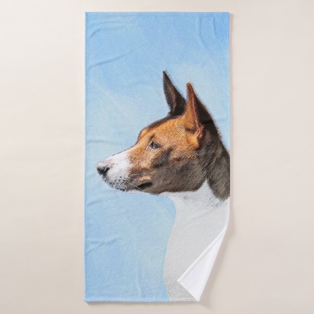 Pintura de Basenji - Arte original muy bonito (Toalla de baño)
