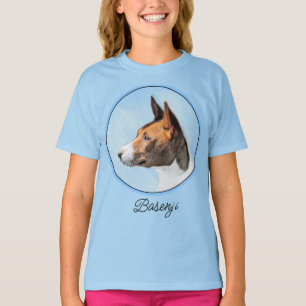 Pintura de Basenji - Camiseta de Arte Original