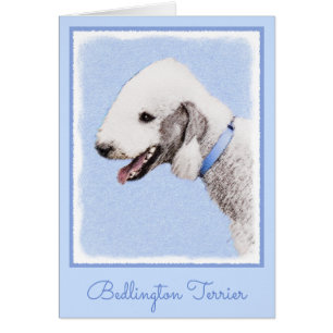 Pintura de Bedlington Terrier - Original Perro Art