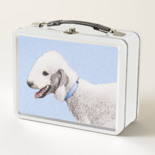 Pintura de Bedlington Terrier - Original Perro Art