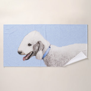 Pintura de Bedlington Terrier - Original Perro Art