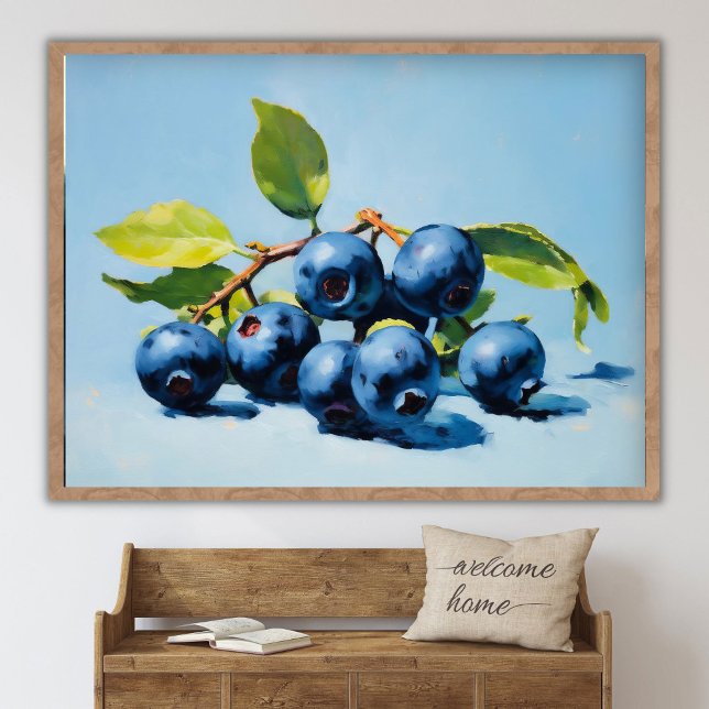 Pintura de Bodegón de Arándanos Arte de Frutas Abs (Subido por el creador)