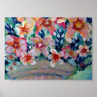 Pintura de Bouquet en el jardín del Poster de arte