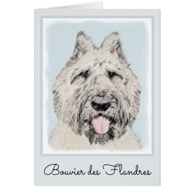Pintura de Bouvier des Flandres - Arte original de (Frente)