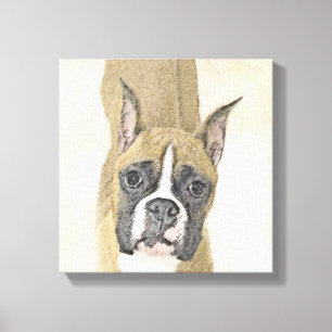 Pintura De Boxer - Arte De Perro Original Cuto