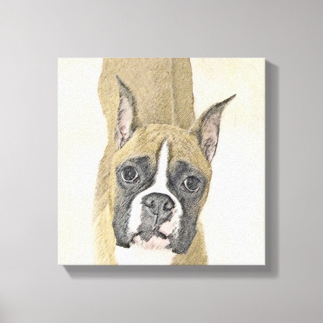 Pintura De Boxer - Arte De Perro Original Cuto (Anverso)