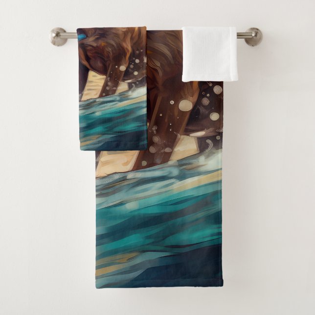 Pintura de Boxer Beach Surfing (In situ)