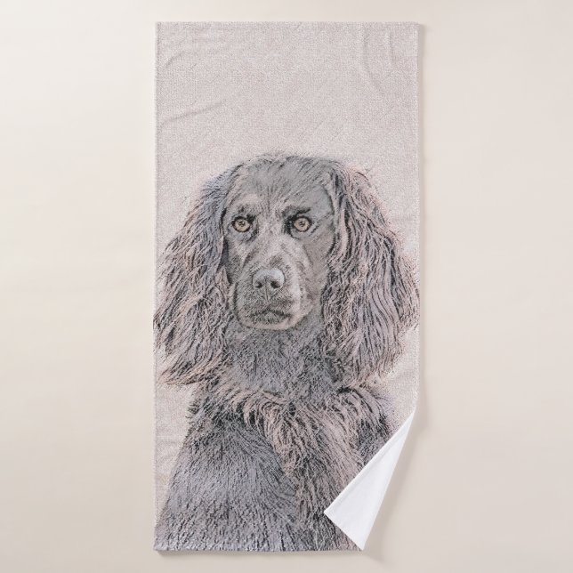 Pintura de Boykin Spaniel - Arte de Perro Original (Toalla de baño)