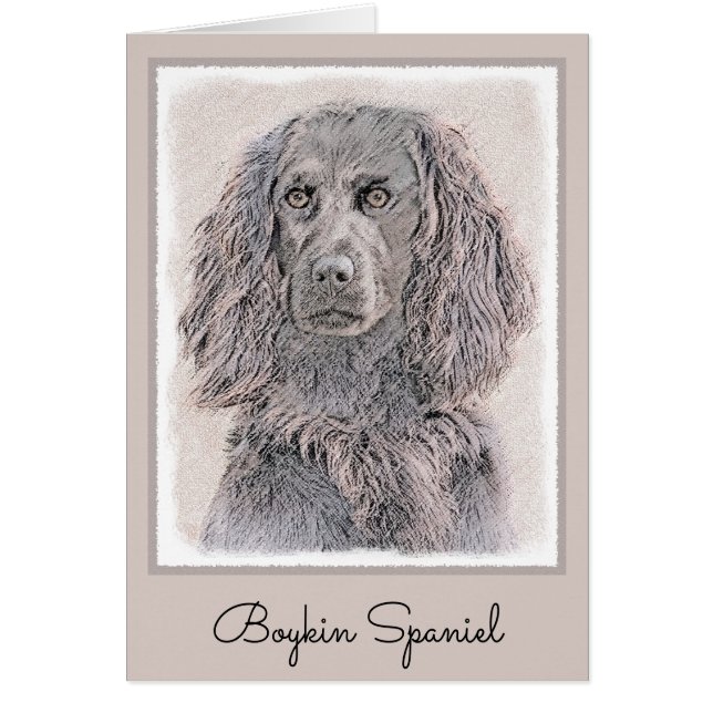 Pintura de Boykin Spaniel - Arte de Perro Original (Frente)