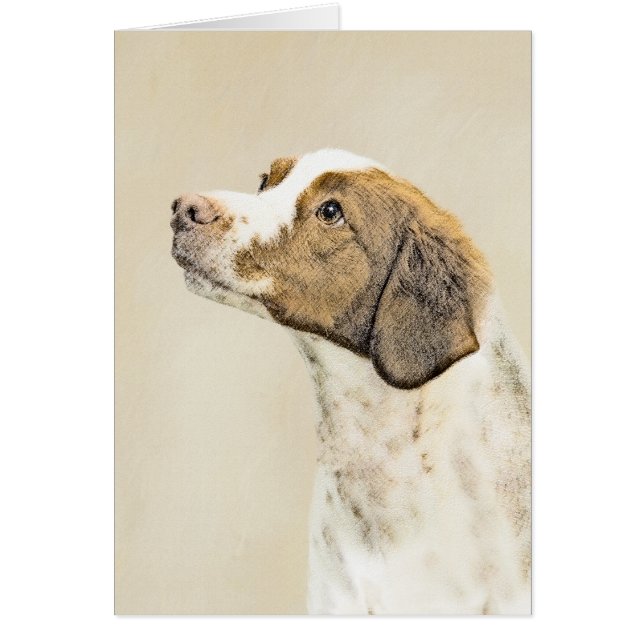 Pintura de Bretaña - Arte de perros original y bon (Frente)