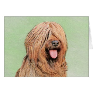 Pintura de Briard - Arte de Perro Original.