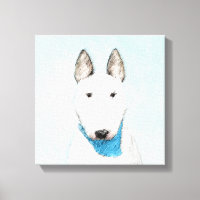 Pintura de Bull Terrier - Arte de Perro Original.