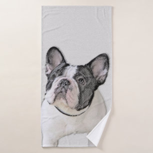 Pintura de Bulldog francés (Brindle Pied) - Arte d