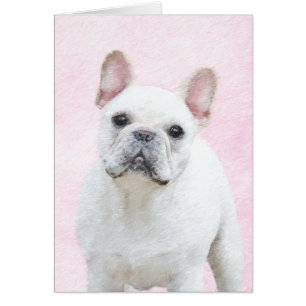 Pintura de Bulldog francés (crema/blanco) - Arte d