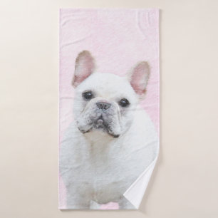 Pintura de Bulldog francés (crema/blanco) - Arte d