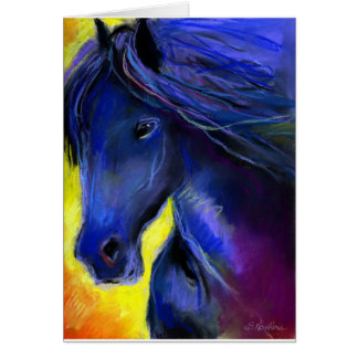 Pintura de caballo de Freisa
