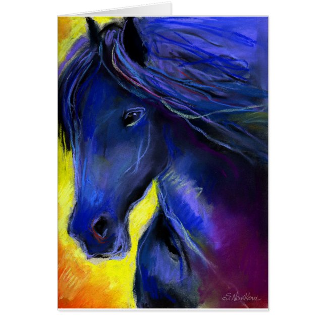 Pintura de caballo de Freisa (Frente)