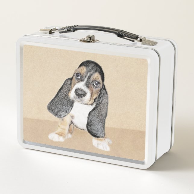 Pintura de cachorro de abeja de Basset - Arte Perr (Anverso)