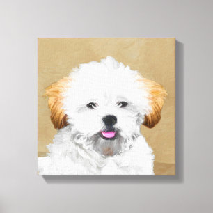 Pintura de cachorro de Aprenta Lhasa - Arte de Per
