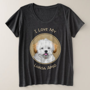 Pintura de cachorro de Aprenta Lhasa - Arte de Per
