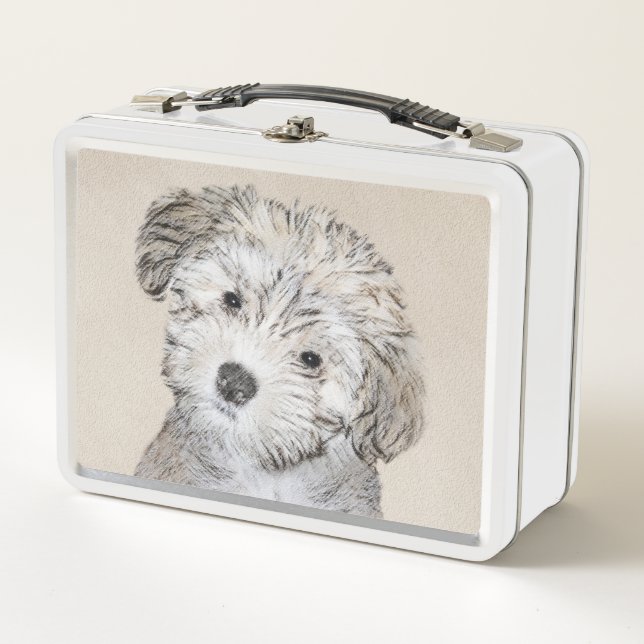 Pintura de cachorro habanesa - Arte de perro origi (Anverso)