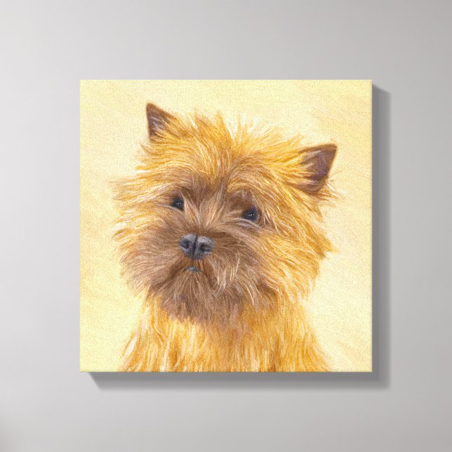 Pintura de Cairn Terrier - Arte Perro Original. (Anverso)
