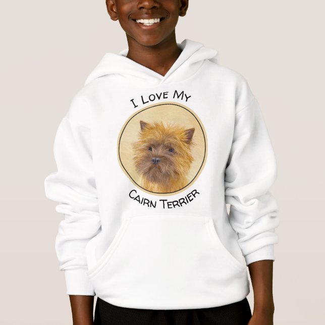 Pintura de Cairn Terrier - Arte Perro Original. (Anverso)